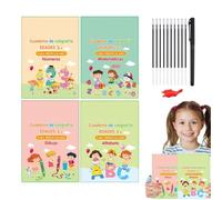 Carnet d'écriture réutilisable en | Cahier d'écriture espagnol réutilisable mettant l'accent sur les exercices de traçage et les pages de pratique de la langue
