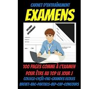 Carnet D'entraînement Examens -Reussir Son Bac-Concours Administratifs-Culture Générale Concours-Concours Fonction Publique: Concours Fonction Publique Categorie B-Concours Fonction Publique Catégorie