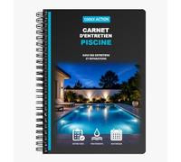 Carnet d'entretien Piscine - Carnet Maintenance Piscine - Registre d’Entretien Technique Piscine | Contrôles, Paramètres Eau, Réparations, Coûts, Historique | Format A5 Spirale 100 pages