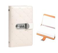 Carnet D'Épargne 100 Enveloppes à Strass et Grand Classeur, Serrure à Code | Carnet Organiseur de Factures Pour Anniversaire Noël Chèque de Paie Frais Urgences Vacances Coupons Couleur crème