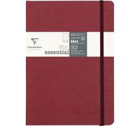 Carnet - Dessin - Ecriture - A5 - Couverture effet cuir - 192 pages - Rouge - Cl