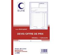 CARNET 'DEVIS' 297X210 50/2+0