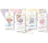 Carnet DL De Lux. Baptême doré MIX (10 pcs)