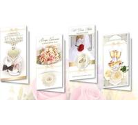 Carnet DL De Lux. Mariage HS plaqué or MIX (10 pcs)