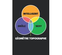 Carnet doublé: Intelligent, Drôle, Sexy = Géomètre topographe