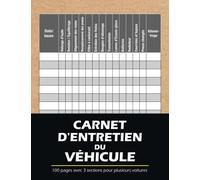 Carnet Entretien Vehicule: Carnet d'Entretien et de Réparation pour Voitures, Camions et Motos | Carnet d'Entretien Automobile | Journal de réparation ... d'huile | Journal des dépenses automobiles |