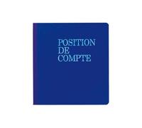 Carnet Exacompta Position de compte 21x19cm vertical 80p
