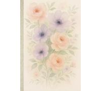Carnet Floral Aquarelle: Cahier Artistique à Couverture Rigide - Idéal pour écrire ou offrir (160 pages lignées)