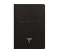 Carnet Flying Spirit Noir 14,8 X 21 Cm 192 Pages Lignées 90g Sur M²
