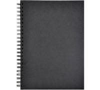 Clairefontaine Carnet spiralé Goldline 34254C – A4 64 feuilles 140 g Couverture rigide noire