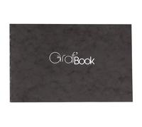 Clairefontaine 975804C Carnet Cousu Graf'Book 360° - 100 Feuilles Papier Dessin Blanc à la Surface Lisse - 15,2x21 cm 100g - Orientation Paysage