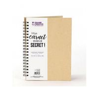 Carnet - Graine Créative - Spirale - Papier blanc 120g - 80 feuilles - 18x24 cm