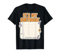 Carnet Graphique It's My Birthday Leave Your Mark T-Shirt