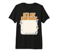 Carnet Graphique It's My Birthday Leave Your Mark T-Shirt Haut de Gamme