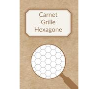 Carnet Grille Hexagone: Un Cahier avec des Grilles d’Hexagones pour Dessiner des Pavages et des Motifs Géométriques (pour adulte, enfant de 6 à 10 ans et ado) N°7