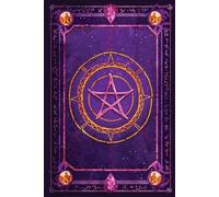 Carnet Grimoire magique (environ 15x23cm): 120 pages joliment illustrées - Pour vos recettes, potions, dessins, journal intime