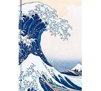 Carnet Hazan gaufré Grande vague de Kanagawa 12 x 17 cm (papeterie)