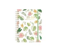 Carnet hebdomadaire anglais avec reliure à spirale à 180 degrés pour l'organisation du café ou du travail