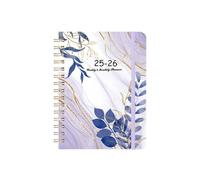 Carnet hebdomadaire anglais avec reliure à spirale à 180 degrés pour l'organisation du café ou du travail