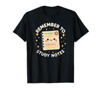 Carnet Humoristique avec Inscription « Remember to Study Notes » T-Shirt