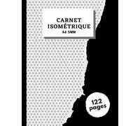 Carnet Isométrique: Cahier en pages Isométrique |Bloc-notes en feuilles Isométrique|120 pages format A4 - 5 mm sans spirale|Papier isometrique pour dessin 3D