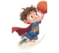 Carnet Jeunesse - Petit Héros du Basket: Notes, dessins, idées & secrets - Carnet 120 pages pour enfants