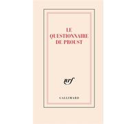 Carnet "Le questionnaire de Proust" (papeterie) - Collectif - Gallimard Papeterie - broché - Carnet (de voyage, intime, de notes)