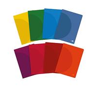 Carnet Liderpapel 360 couverture en plastique a4 48 feuilles 90 g/m² horizontal avec double marge Couleurs assorties