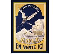 Carnet ligné Affiche bougies Eole Automobile - Philippe Kauffmann - Hachette Bnf - broché - Livre
