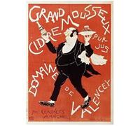 Carnet ligné Affiche Cidre Valencey - Eugène Le Mouël - Hachette Bnf - broché - Livre