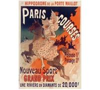 Carnet ligné Affiche Hippodrome Porte Maillot Paris - Jules Chéret - Hachette Bnf - broché - Livre