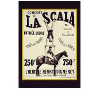 Carnet ligné Affiche La Scala L'Hercule"" - Collectif - Hachette Bnf - broché - Livre