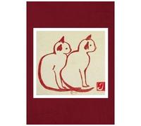 Carnet ligné Deux chats, estampe - Alphonse Isaac - Hachette Bnf - broché - Livre