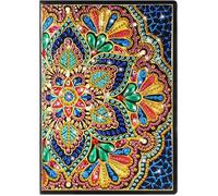 Carnet - Mandala Fleur - Kit de peinture diamant - Format A5 - Strass 5D à faire soi-même - Peinture par numéros - Couvertur SANPIE