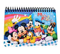 Carnet mémo à spirale authentique sous licence Disney, (bleu, rouge, rose.), Small