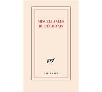 Carnet "Miscellanées de l'écrivain" (papeterie) - Collectif - Gallimard Papeterie - broché - Carnet (de voyage, intime, de notes)