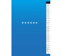 Carnet Mot De Passe Bleue | Répertoire Alphabétique | A5