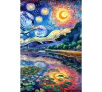 Carnet Nymphéas sous un Ciel étoilé: Manet - Van Gogh