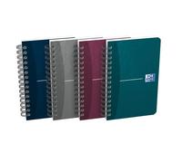 OXFORD Carnet spiralé Essentials 9x14, 180 pages 5x5. Couverture carte souple assortie