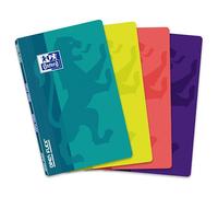 Carnet Oxford openflex 9x14cm petits carreaux 5mm 96 pages agrafées couverture polypro coloris assortis