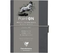 Carnet Paint On Mixed Media A5 - 64 Pages - 250G - Gris - Clairefontaine G