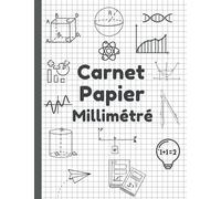 Carnet Papier Millimétré: Cahier de papier millimétré simple | Cahier de papier quadrillé pour les étudiants en mathématiques et en sciences, dessin ... quadrillées - taille parfaite 8,5 x 11 pouces