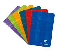 Carnet piqué 11x17 cm 96 pages grands carreaux - Assortis