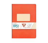 Carnet piqué collection 1951 A5 96 pages ligné - Rouge corail