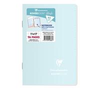 Carnet piqué Koverbook Blush 11x17cm 96 pages petits carreaux couverture polypropylène opaque bicolore Couleur aléatoire - Assortis