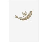 Carnet piqûre textile Clairefontaine Flying Spirit A5 96 pages Blanc Blanc G