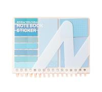 Carnet Portable Et Ensemble De Notes Adhésives Blocs-notes Doublés Avec Étiquette Colorée Pour La Planification Quotidienne