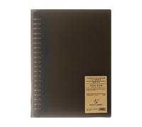 Carnet rechargeable avec 60 feuilles de papier de recharge 8 anneaux pour bureau, maison, école, préparation aux examens