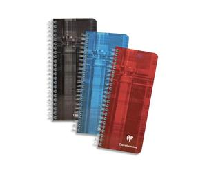 Carnet reliure intégrale 8,5x20cm 180 pages petits carreaux - Assortis