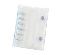 Carnet réutilisable de 7 tailles - Feuilles interchangeables - Matériaux recyclés - Écriture lisse - Rechargeable pour l'école, le bureau - Classeur à anneaux rechargeable